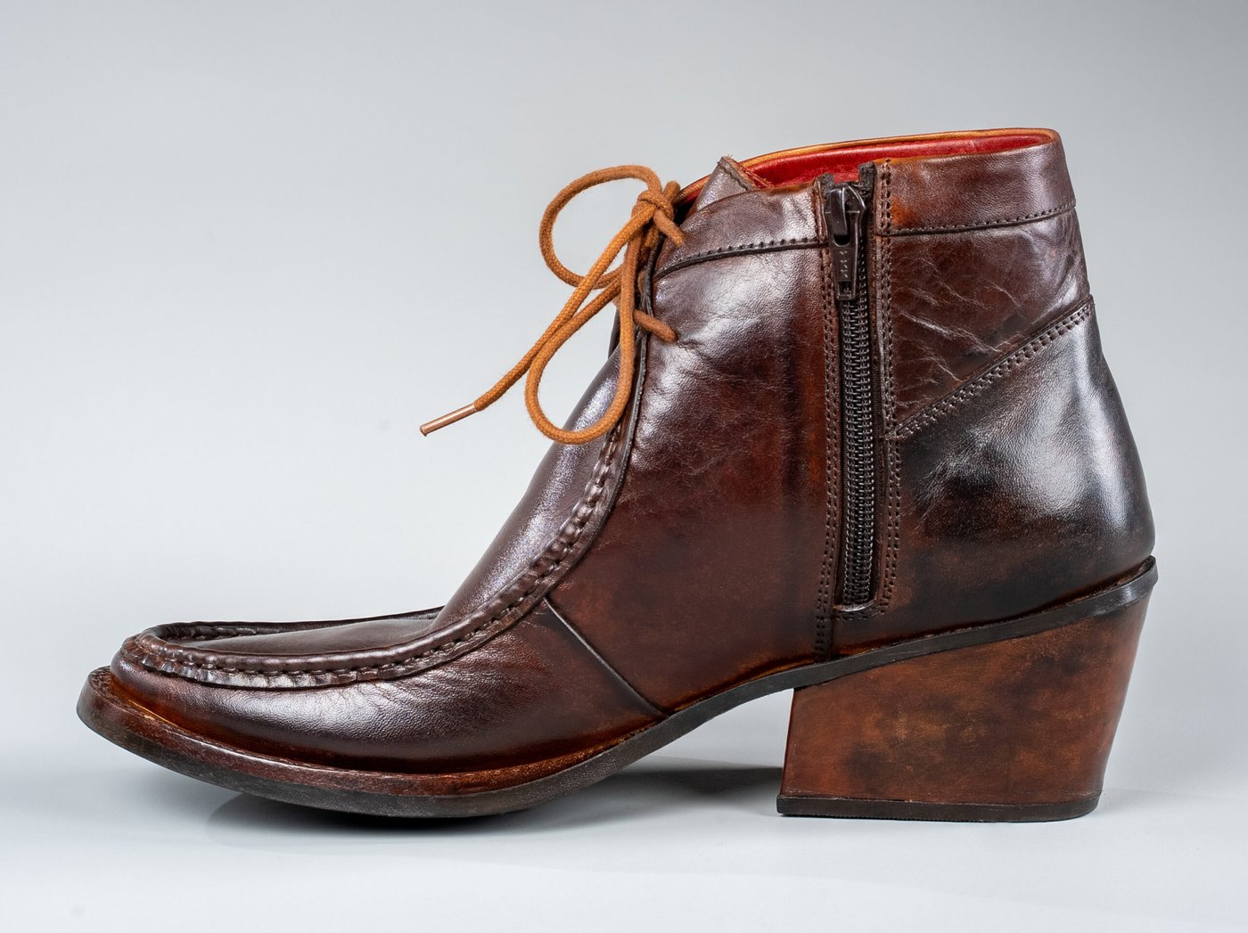 The Florence, inside zip and stacked heel
